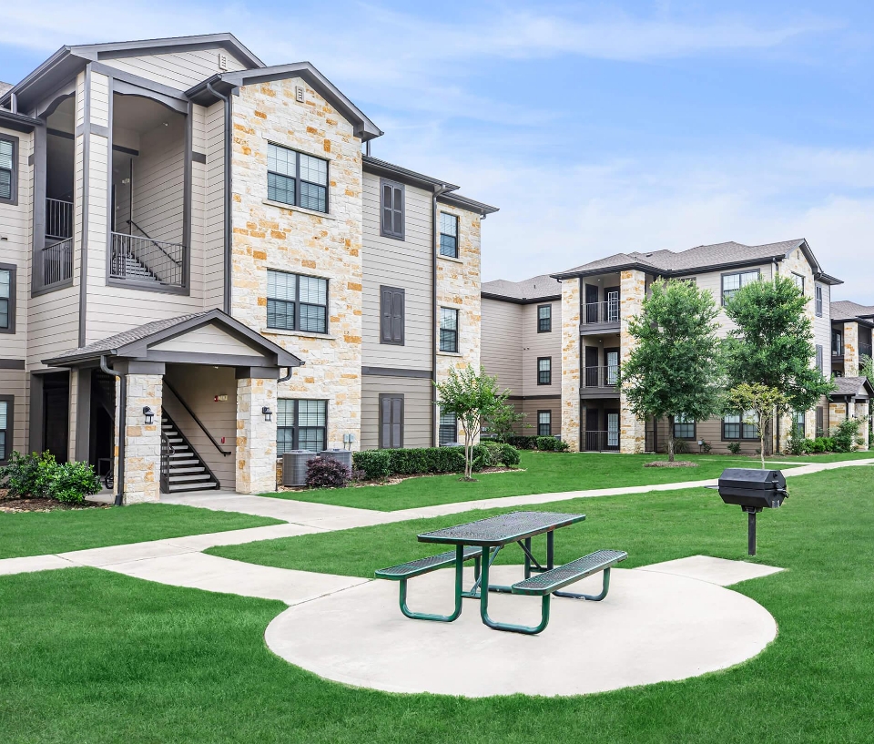 exterior of an apartment building